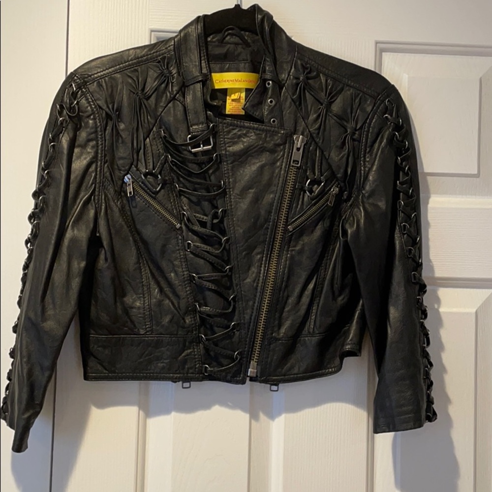 Catherine Malandrino leather jacket